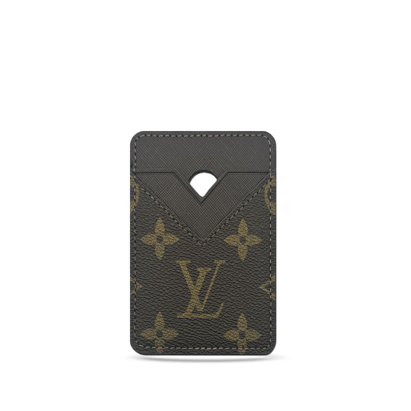 Stylish Leather Monogram Magnetic Wallet Big Printing-GELV074