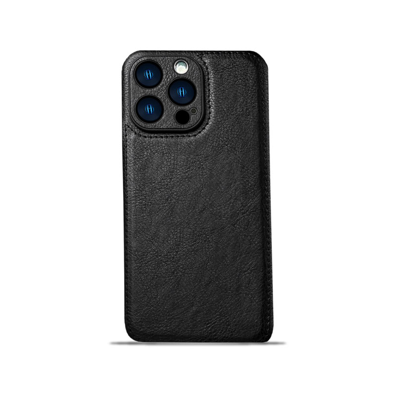 Monogram Leather Phone Case For iPhone Black -QB240312-GTOCASE