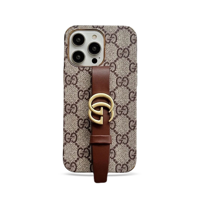 GG iPhone Case With Holder Brown -SW240330-GTOCASE