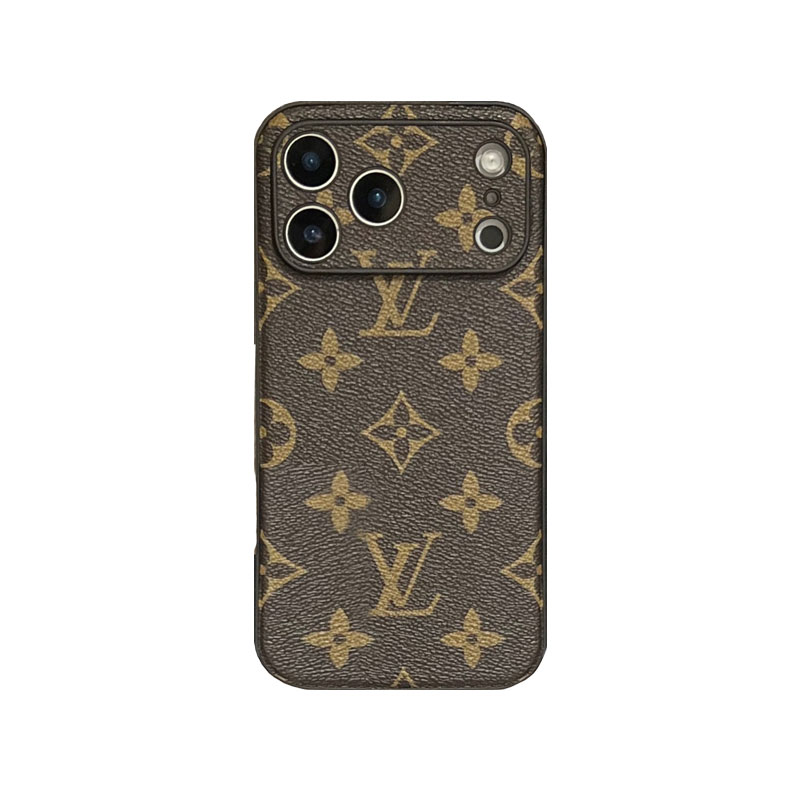 Black Monogram iPhone Case For iPhone 17 Series-CRk251026