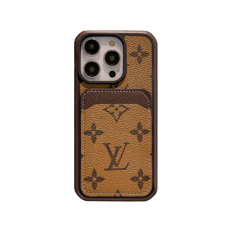 Monogram iPhone Case With Card Holder Big Printing -ZP241107-GTOCASE