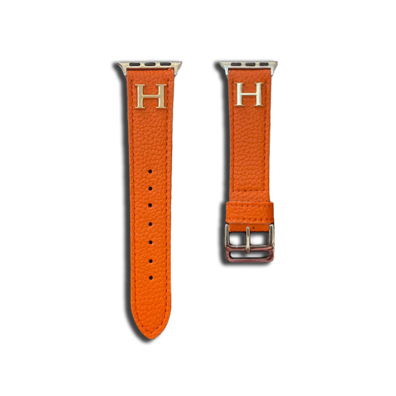 Luxury H Apple Watch Band Orange-ZP240509-GTOCASE