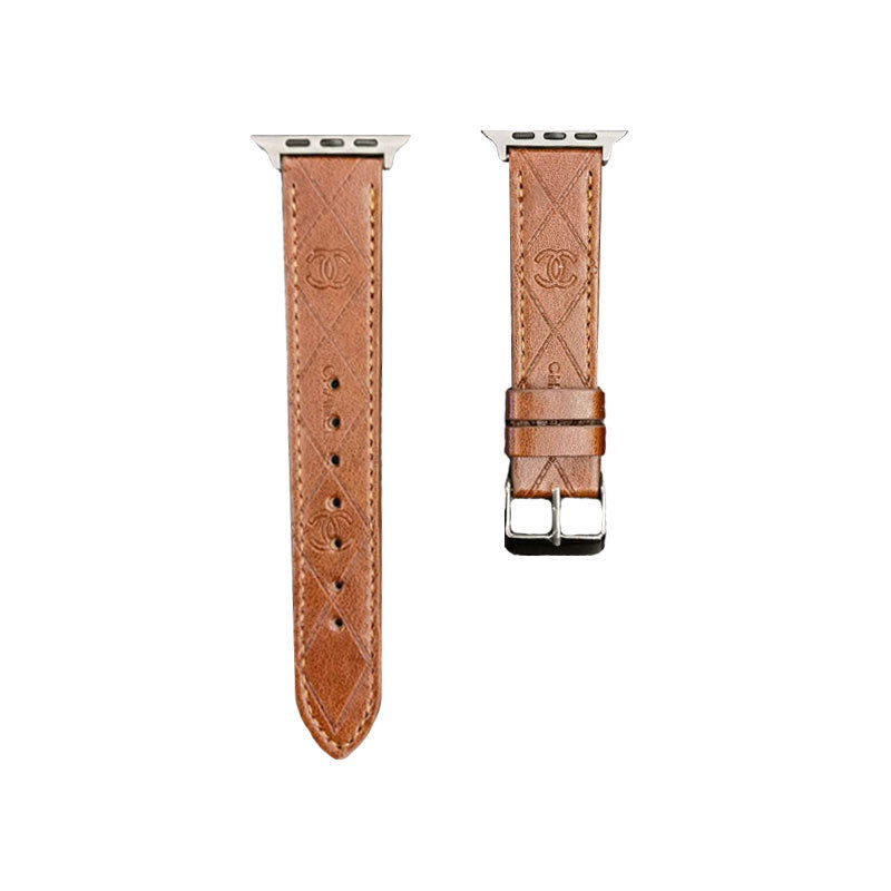 Leather CC Apple Watch Band Black-MLG24422-GTOCASE