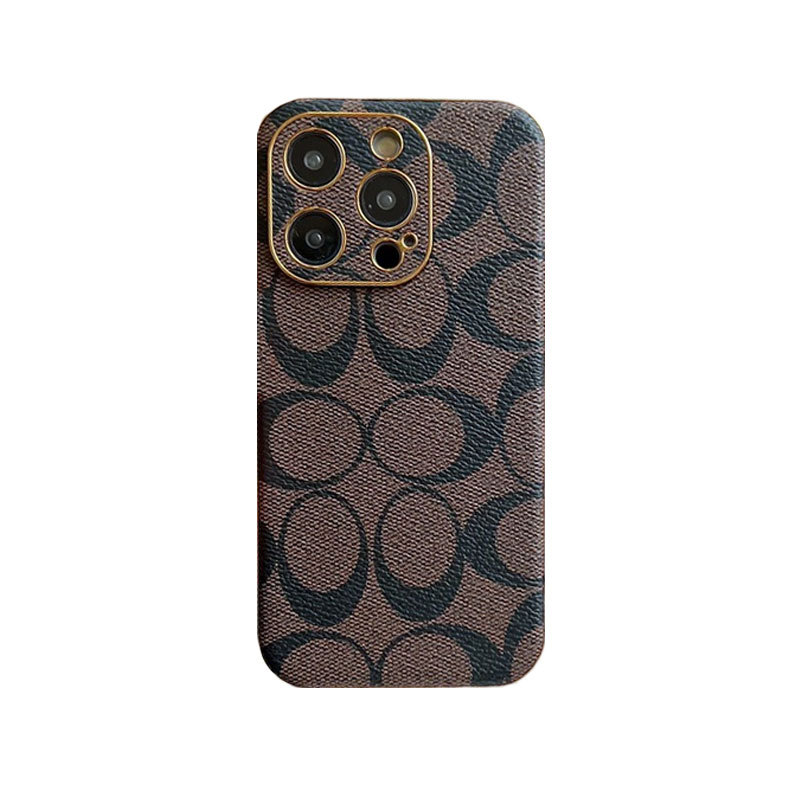 CH iPhone Case Leather Light Brown -QBK240513-GTOCASE