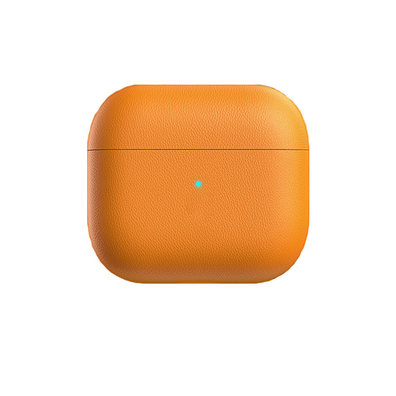 Leather Case For AirPods Pro Orange-CSK241104-GTOCASE