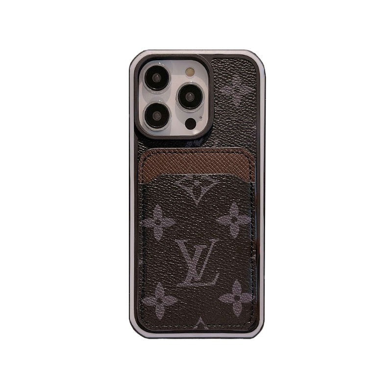 Monogram iPhone Case With Card Holder Big Printing -ZP241107-GTOCASE
