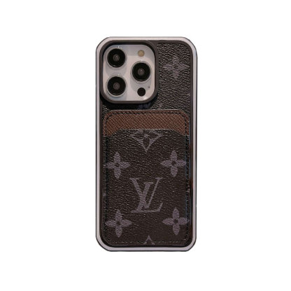 Monogram iPhone Case With Card Holder Big Printing -ZP241107-GTOCASE