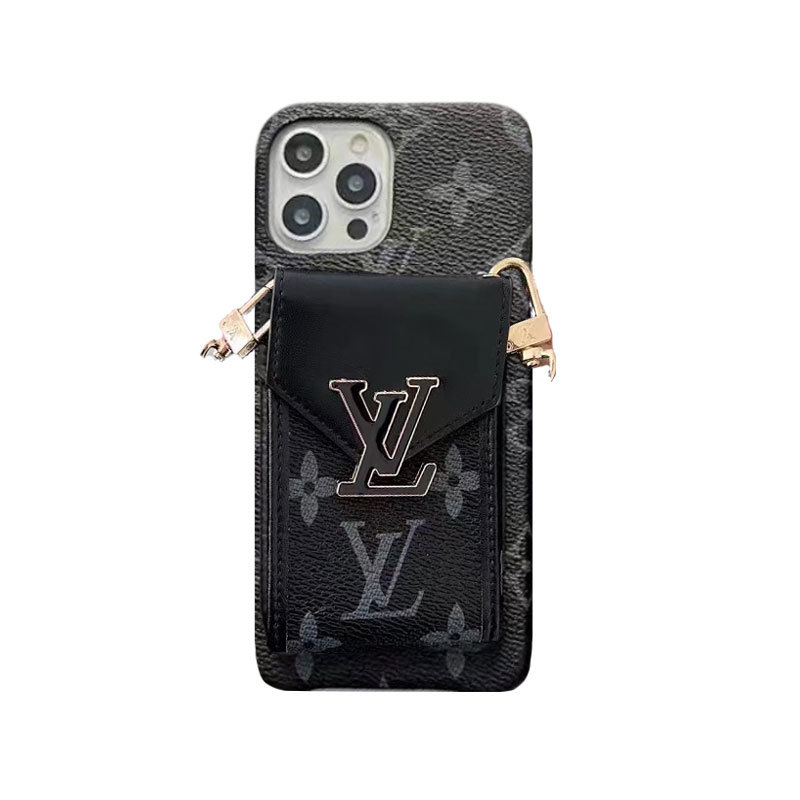 Monogram iPhone Case With Wallet And Strap White Grid -DGK240329-GTOCASE
