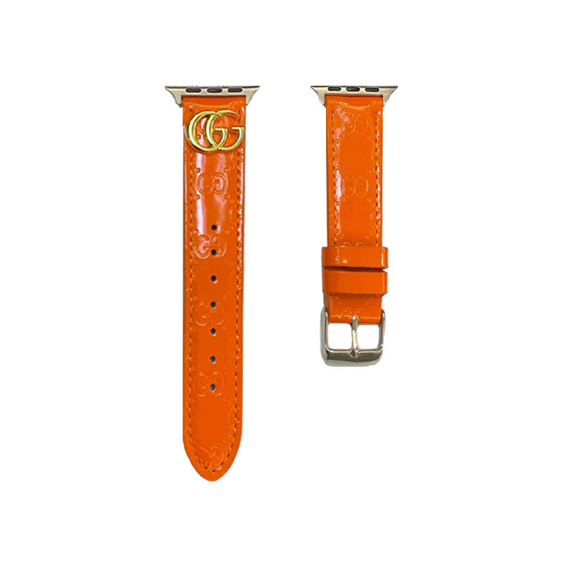 Leather GG Apple Watch Band Black-LGk240509-GTOCASE