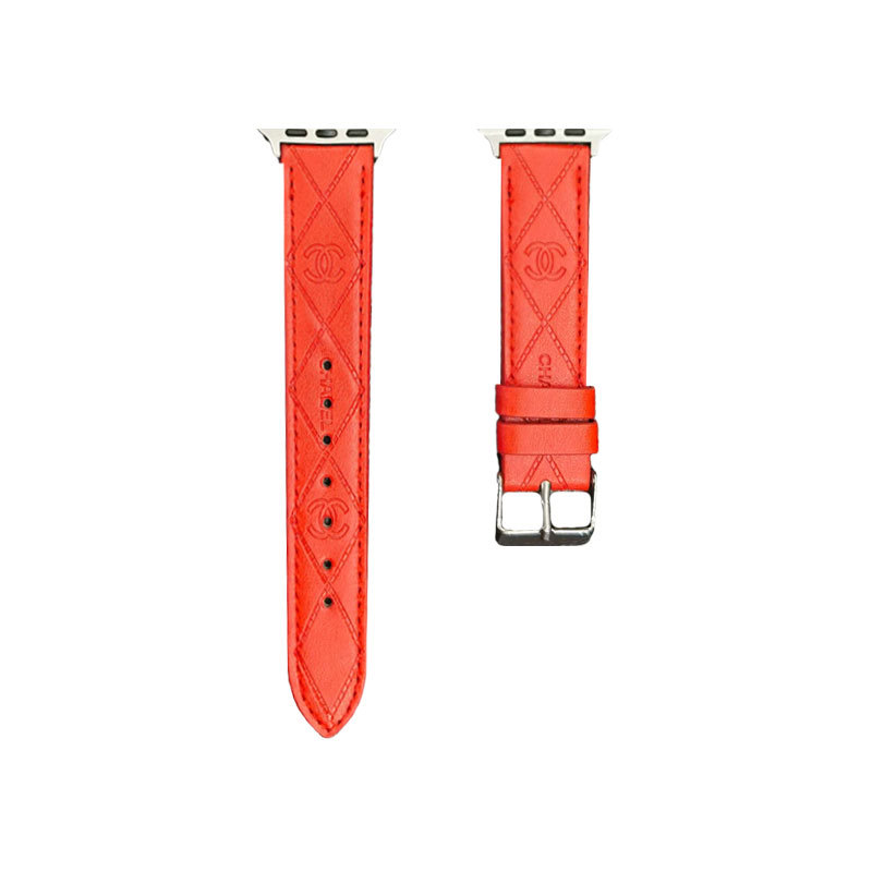 Leather CC Apple Watch Band Black-MLG24422-GTOCASE