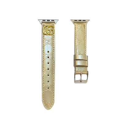 Leather GG Apple Watch Band Black-LGk240509-GTOCASE