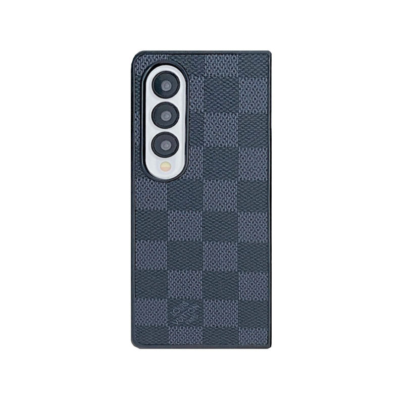 Leather Monogram Galaxy Z Flod Series Case Big Printing -ZDP251805-GTOCASE