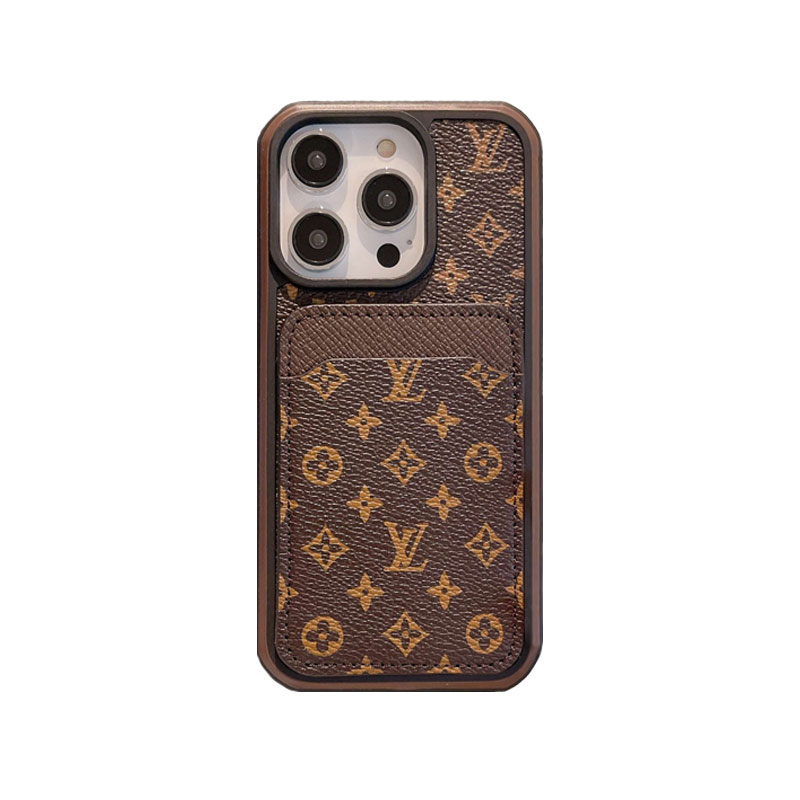 Monogram iPhone Case With Card Holder Big Printing -ZP241107-GTOCASE
