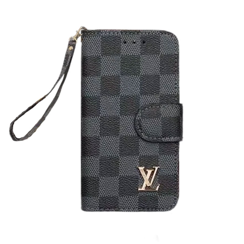 Leather Wallet Flip Monogram iPhone Case Big Printing-GELB001