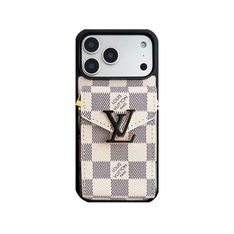 Classic Leather Monogram iPhone Case With Card Holder And Strap -DFK251126