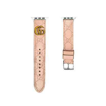 Leather GG Apple Watch Band Black-YH24422-GTOCASE