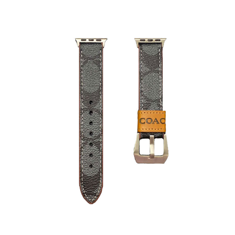 Leather C Apple Watch Band Light Brown-YHK244221710-GTOCASE
