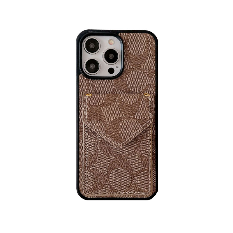CH  iPhone Case With Card Holder And Strap Light Black -SJ240513-GTOCASE