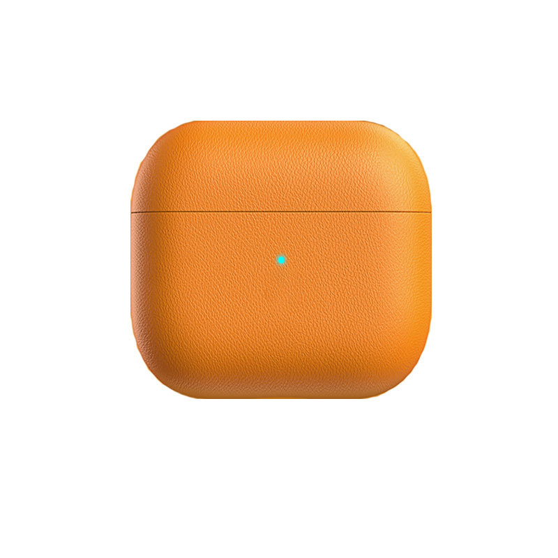 Leather Case For AirPods Pro Orange-CSK241104-GTOCASE