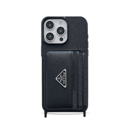 PR Case With Card Holder For iPhone Black-XFK241537-GTOCASE