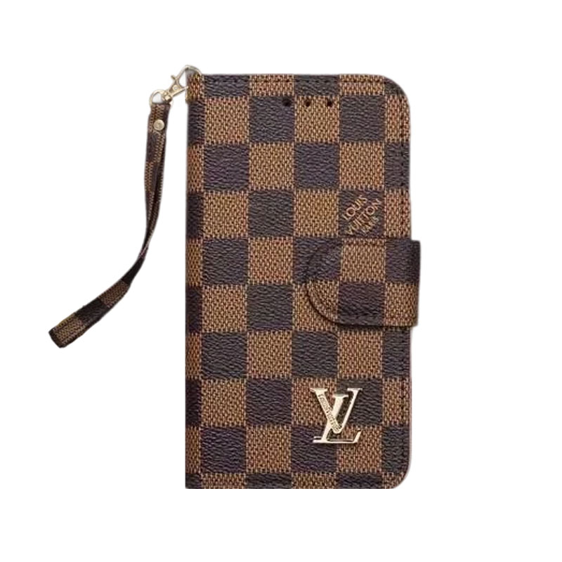 Leather Wallet Flip Monogram iPhone Case Big Printing-GELB001