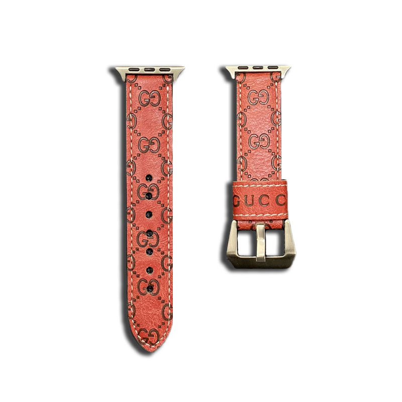GG Apple Watch Band Leather Red-SW24422-GTOCASE