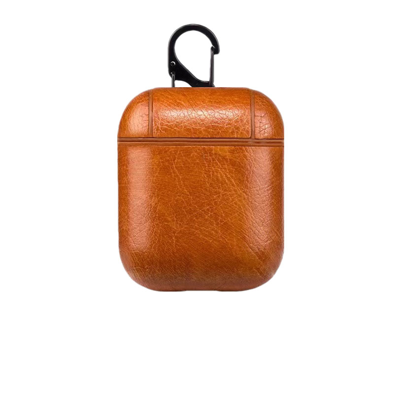 Leather Case For AirPods Pro Brown-ZP240703-GTOCASE