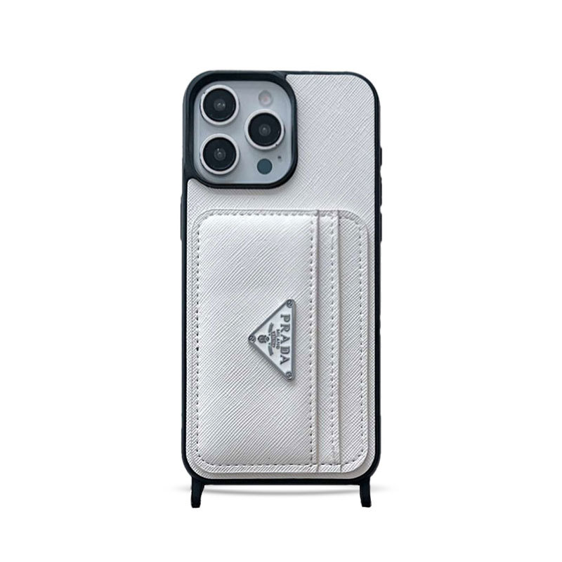 PR Case With Card Holder For iPhone White-XFK241537-GTOCASE