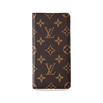 Leather Monogram iPhone Case With Wallet  And Card Holder-PTK241608-GTOCASE