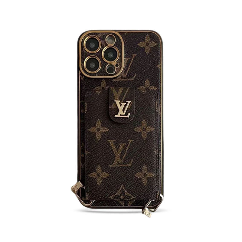 Monogram iPhone Case With Card Wallet And Strap -Big printing-ZQB231228-GTOCASE