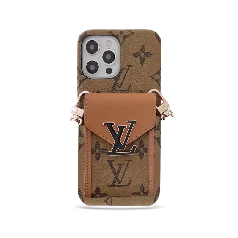 Monogram iPhone Case With Wallet And  Strap Yellow Printing -DGK240329-GTOCASE