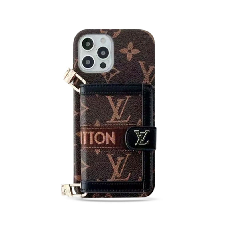 Monogram iPhone Case With Wallet And Strap Black -DL240329-GTOCASE