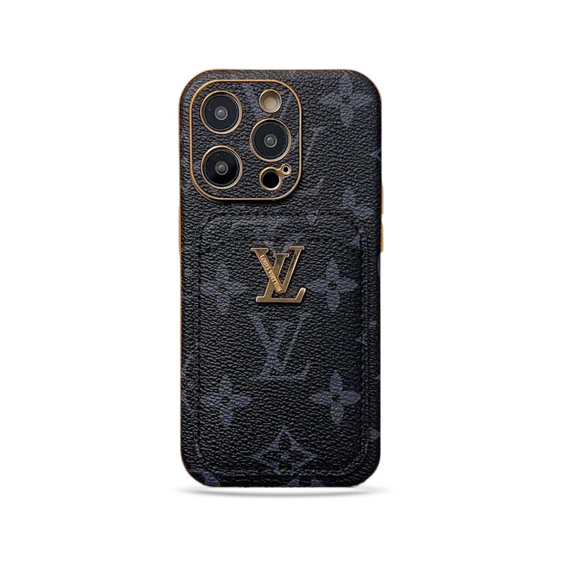 Classic Monogram iPhone Case With Card Holder -Black printing-CHD231124-GTOCASE