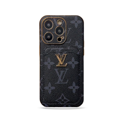 Classic Monogram iPhone Case With Card Holder -Black printing-CHD231124-GTOCASE