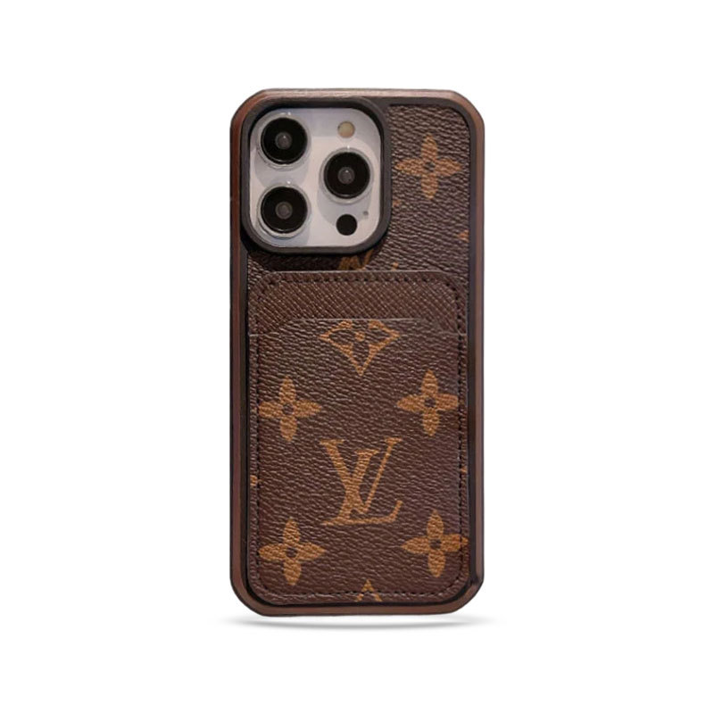 Monogram iPhone Case With Card Holder Big Printing -ZP241107-GTOCASE