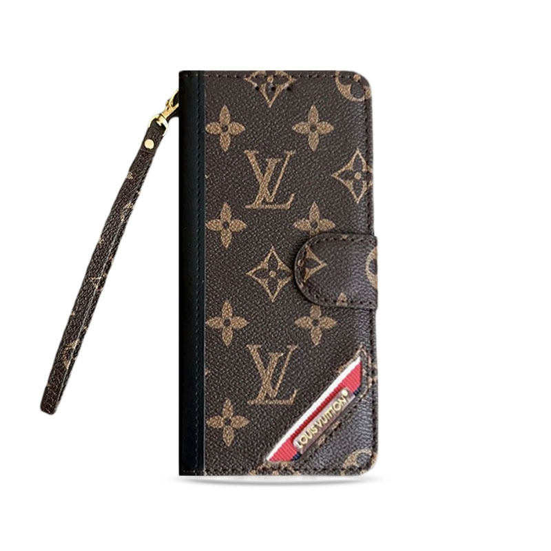 Monogram iPhone Case With Wallet  Leather Flip Case with Card Holders-PTK240513-GTOCASE
