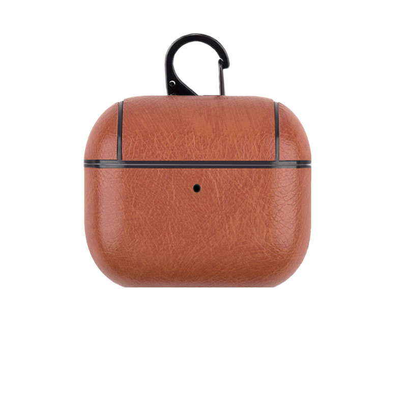 Leather Case For AirPods Pro Brown-ZP240703-GTOCASE