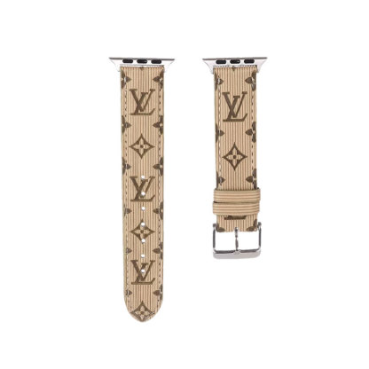 Luxury Monogram Apple Watch Band Leather Pink-SW24422-GTOCASE