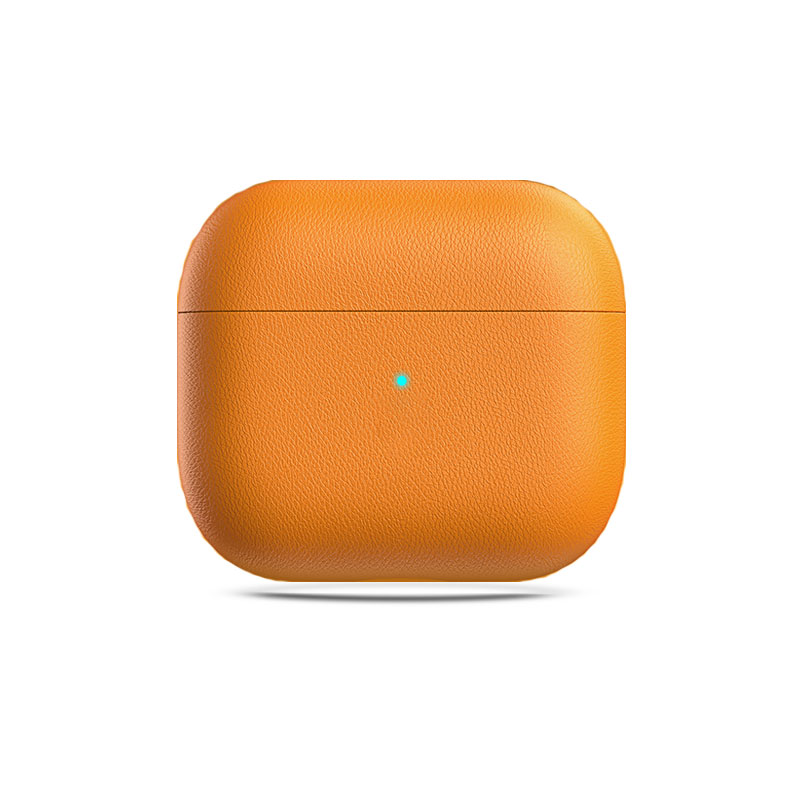 Leather Case For AirPods 4 Orange-CSK241104-GTOCASE