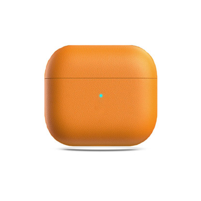 Leather Case For AirPods 4 Orange-CSK241104-GTOCASE