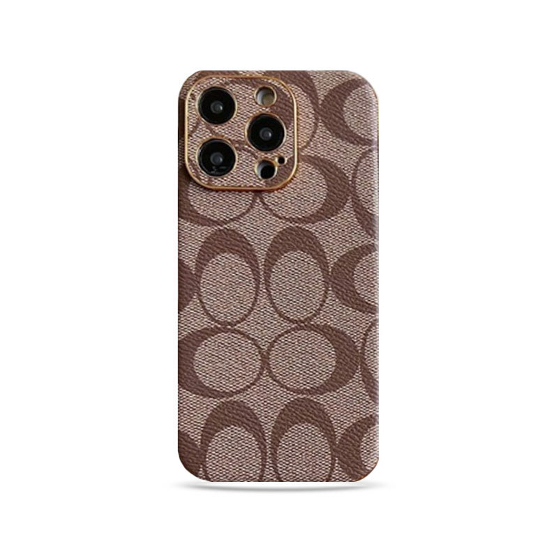 CH iPhone Case Leather Light Brown -QBK240513-GTOCASE