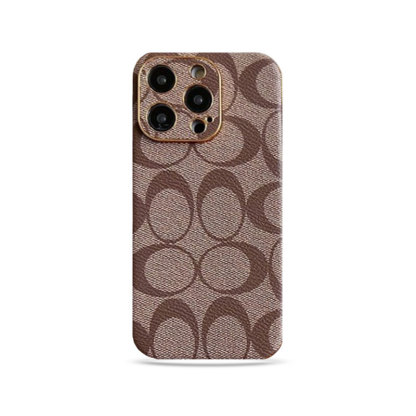 CH  iPhone Case Leather Light Brown -QBK240513-GTOCASE