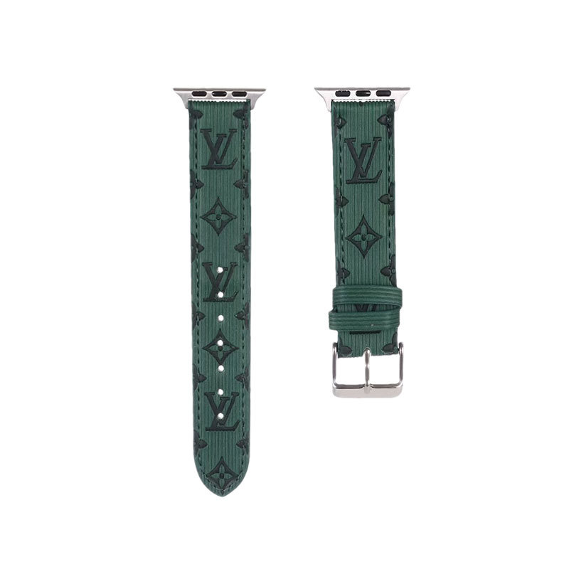 Luxury Monogram Apple Watch Band Leather Pink-SW24422-GTOCASE