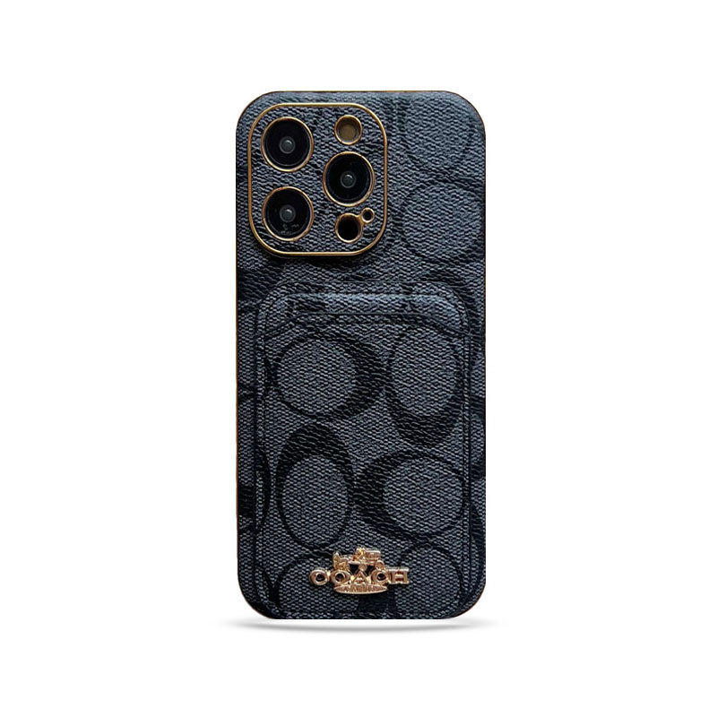 CH iPhone Case With Card Holder Black -KB241651-GTOCASE