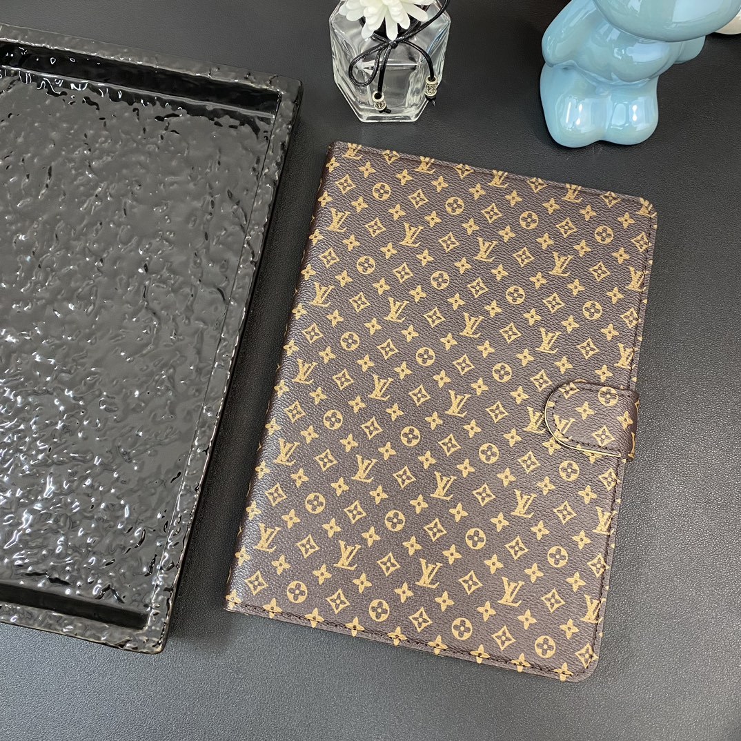 Leather Monogram iPad Case Small Printing -IPA251459-GTOCASE