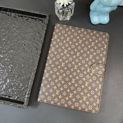 Leather Monogram iPad Case Small Printing -IPA251459-GTOCASE