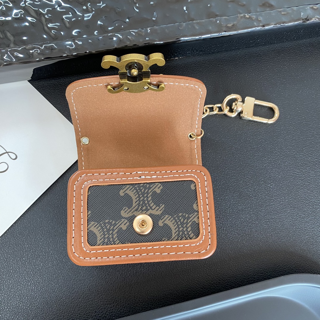 Luxury Leather CL AirPods Cases Dark Brown-GECL140