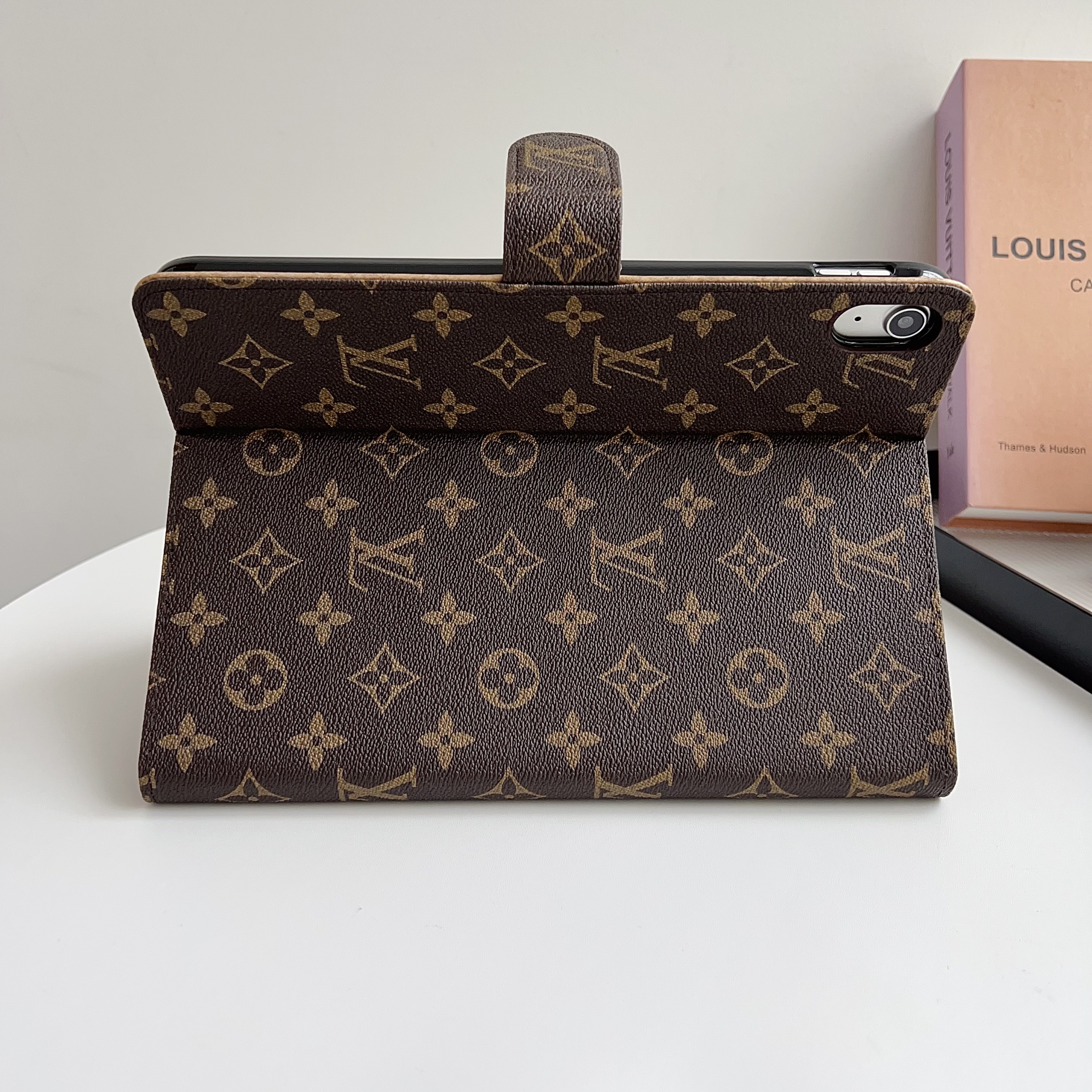 Stylish Leather Monogram  iPad Case Small Printing-GELV129