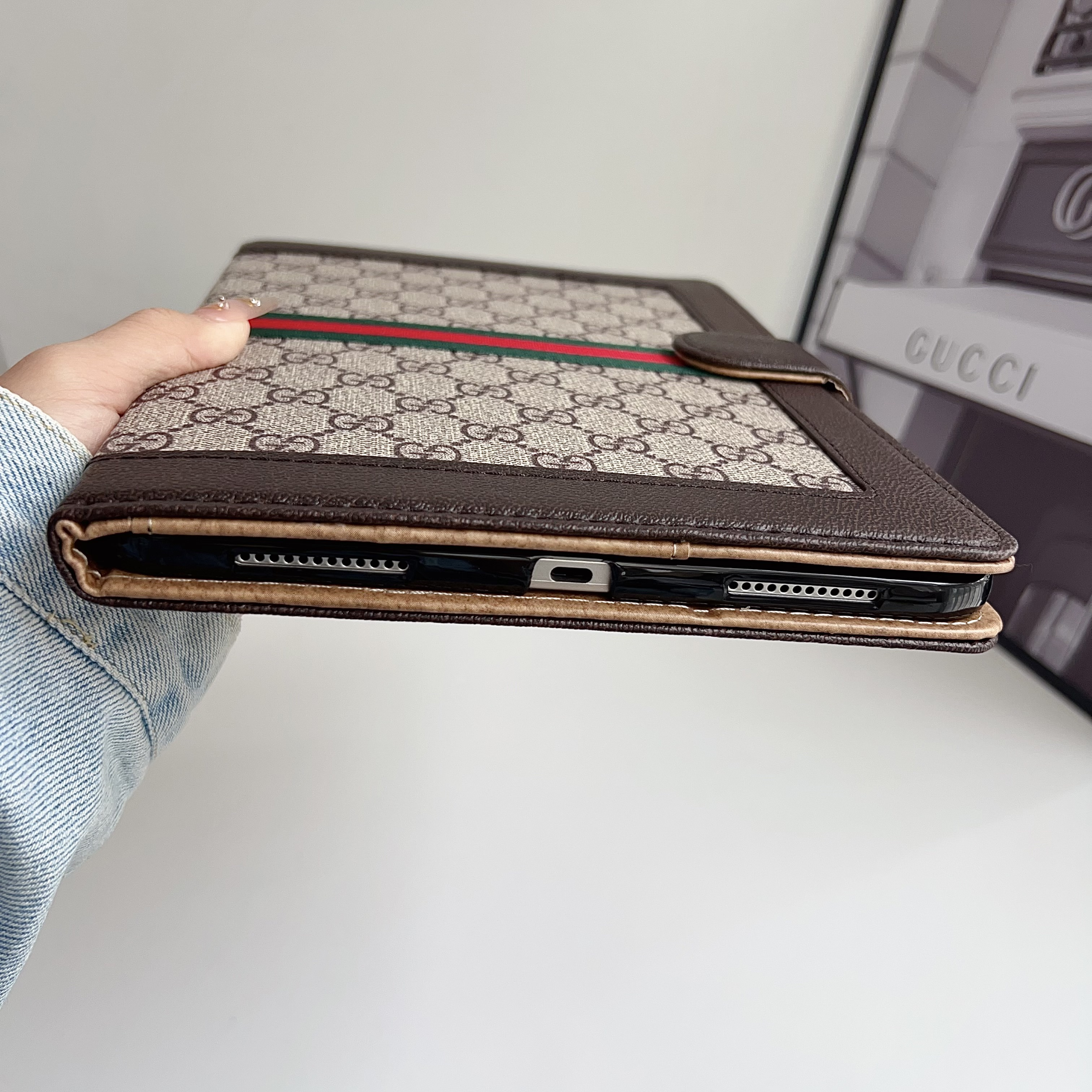 Elegant Leather GG iPad Case-GEGG124