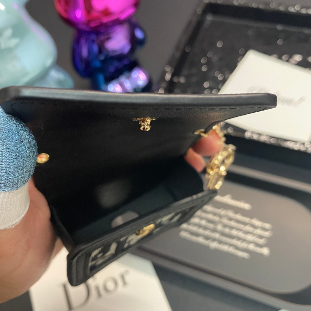 Premium Leather CD AirPods Cases Black-GECD142